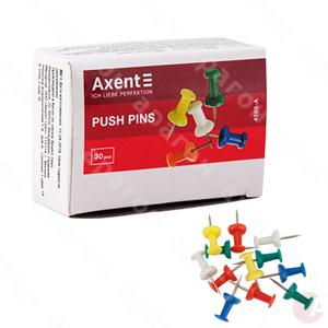Кнопки-гвоздики цветные 30шт Axent 