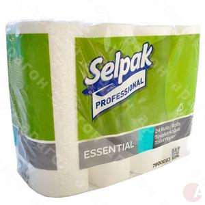 Туалетная бумага Selpak Pro Essential целлюлозная 2-х сл, 22,3м 24шт 