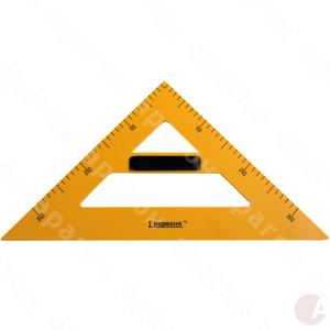 Треугольник для доски равнобедр. пластик. желтый