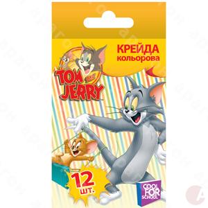 Мел цветной Tom and Jerry 12шт TJ02631