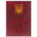 Папка А4 для подписи, Герб ,балакрон, бордо