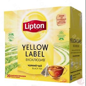 Чай  ЛИПТОН 20  пакет. пирамидка Yellow Label ЕКСКЛЮЗИВ