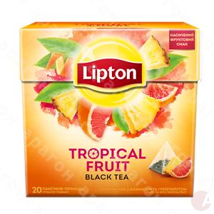 Чай  ЛИПТОН 20  пакет. пирамидка Tropical Fruit