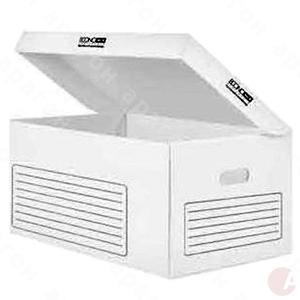 Бокс архивный картон контейнер 558х378х264мм белый 