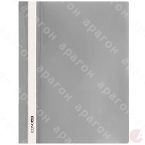 Скоросшиватель пласт А4 Еconomix серый  
