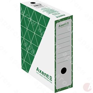 Бокс архивный картон 10см Axent зелен