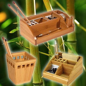 Бамбуковые эконаборы ТМ Cabinet – уголок природы в офисе