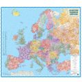 Карта почтовых индексов Европы 1:4 000 000 планки 123х108см