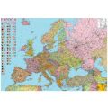 Карта Европы политич. 1:4 000 000 картон 160х110см
